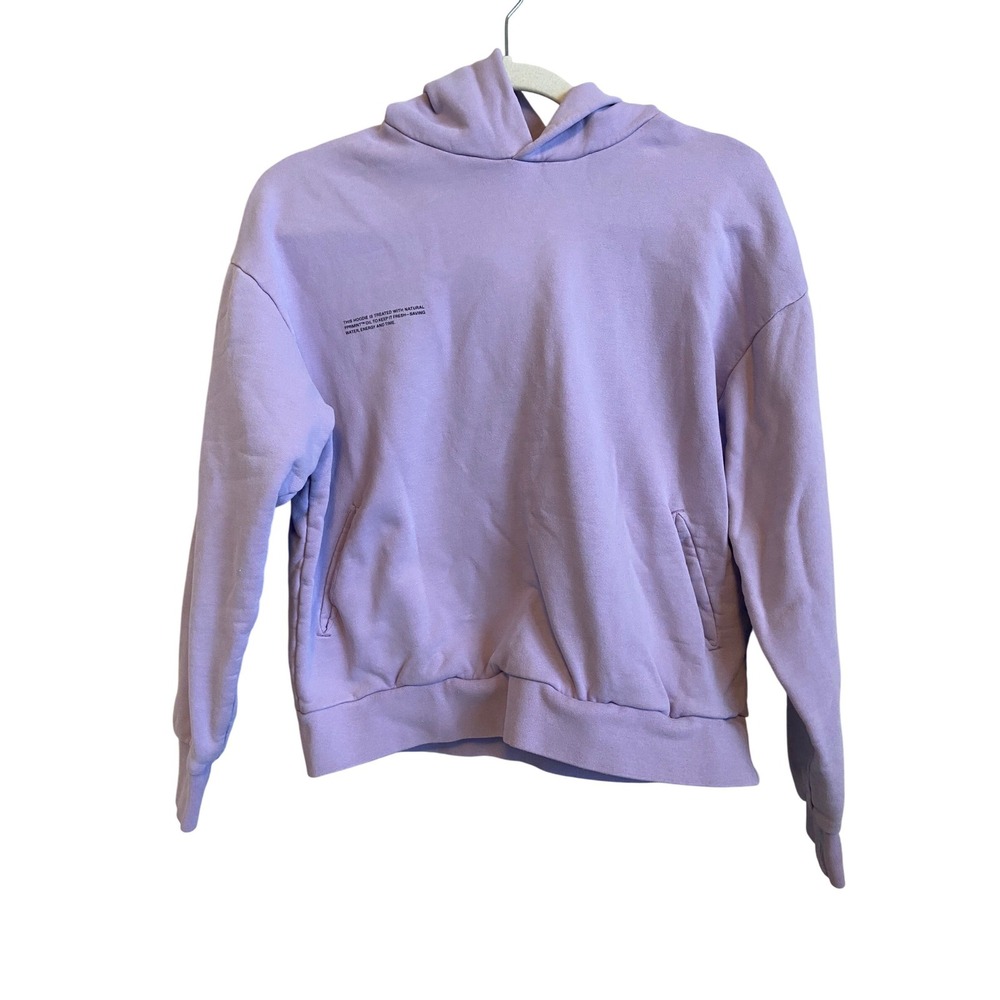 Pangaia Hoodie Lavender‎ Purple 100% Organic Cotton Size XXS Peppermint Treated